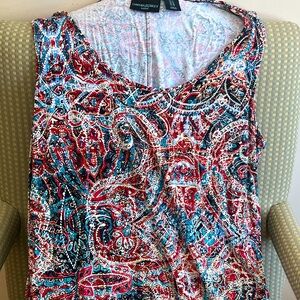 Women’s sleeveless dress, Cynthia Rowland, size 1X.  In like new condition!